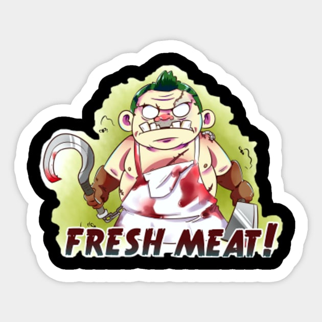 Fresh Meat Pudge Sticker by BuzzWord